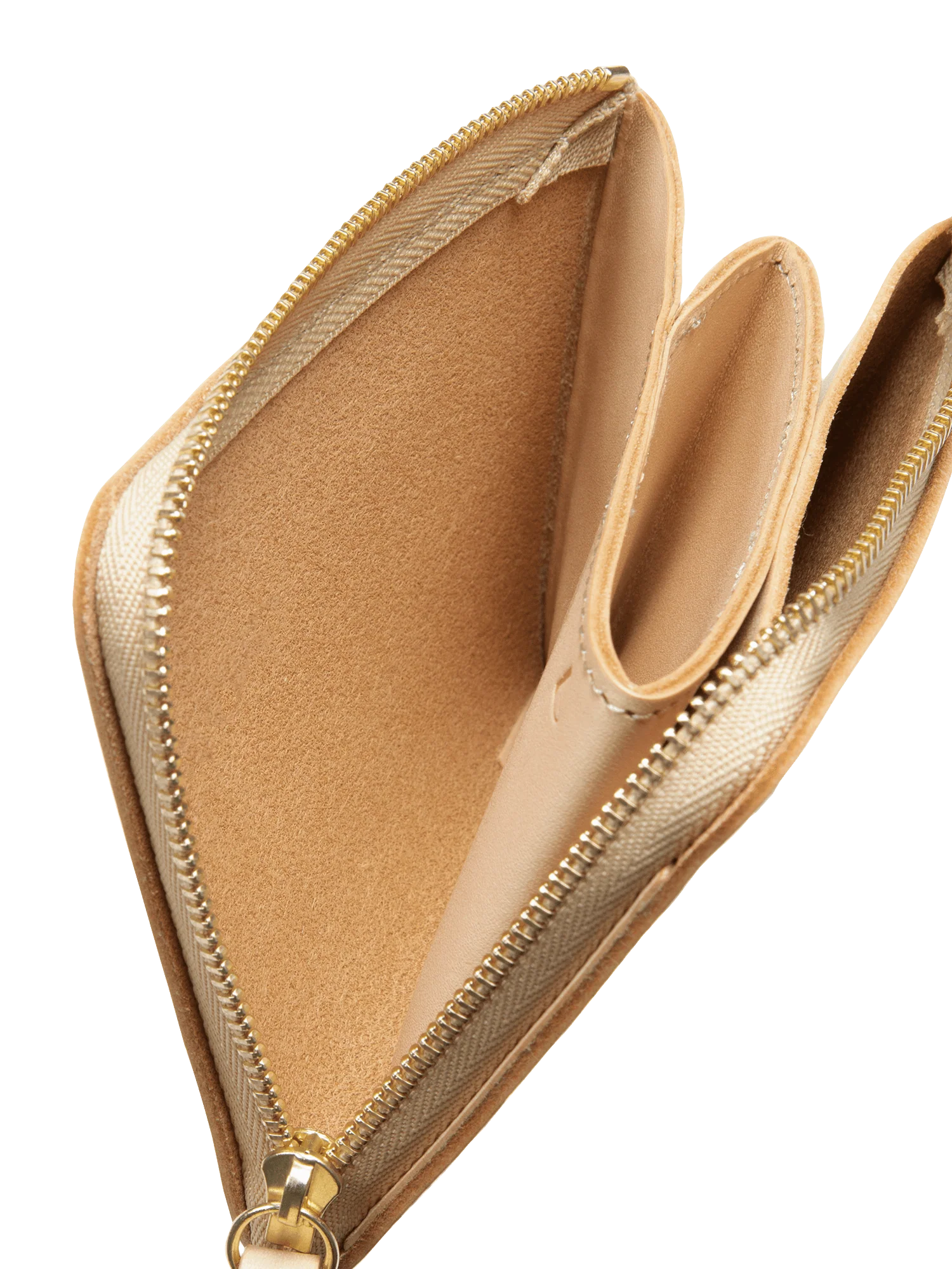 TSUCHIYA KABAN Plain Natural Leather L-Zip Wallet Made in Japan - Image 13