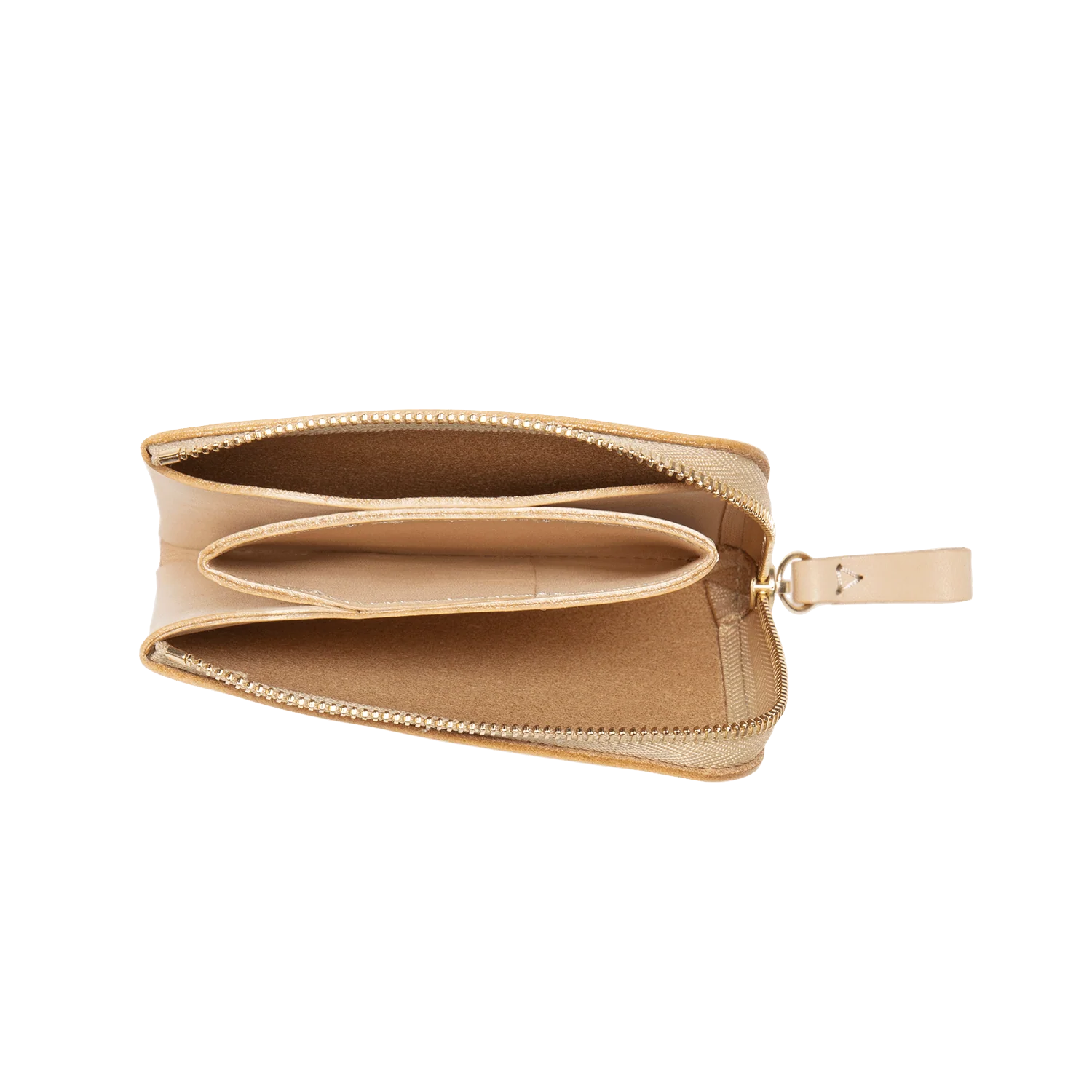 TSUCHIYA KABAN Plain Natural Leather L-Zip Wallet Made in Japan - Image 2