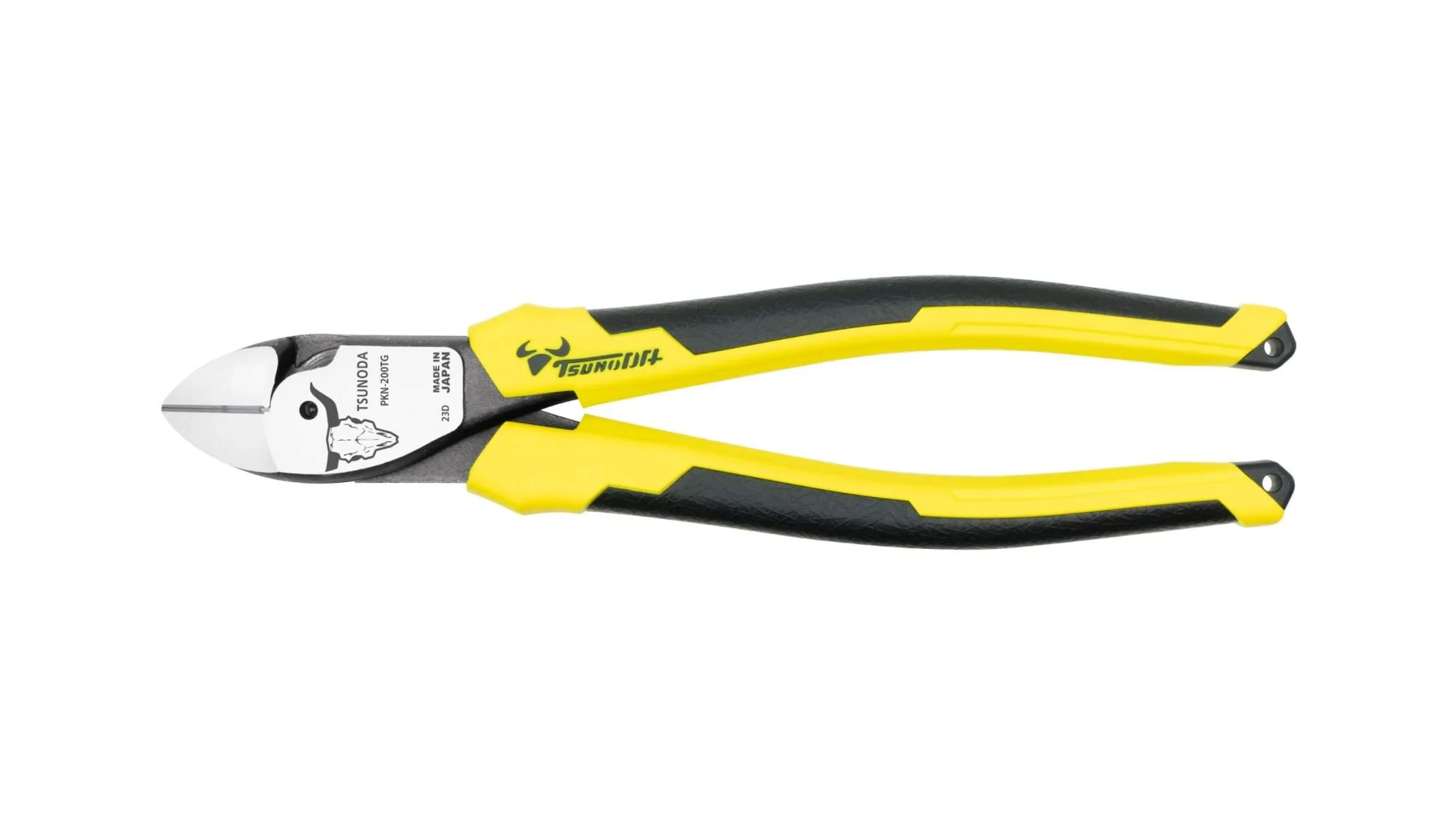 Tsunoda Power Hard-Wire Offset Nippers for Electrical Work 200mm PKN-200TG