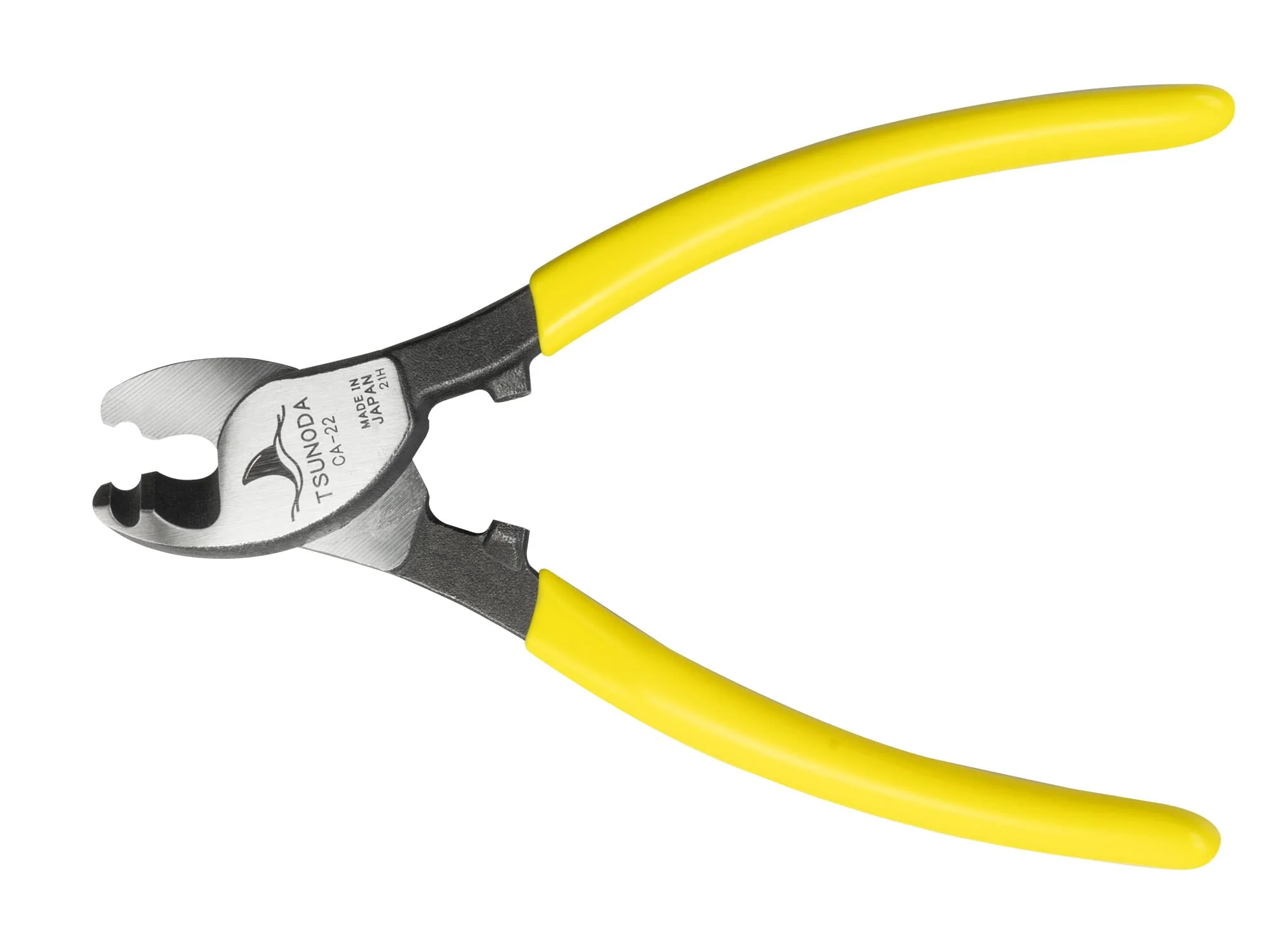 Tsunoda Yellow Shark 22 Cable Cutter Copper IV wire up to 22 mm² 150mm - Image 2