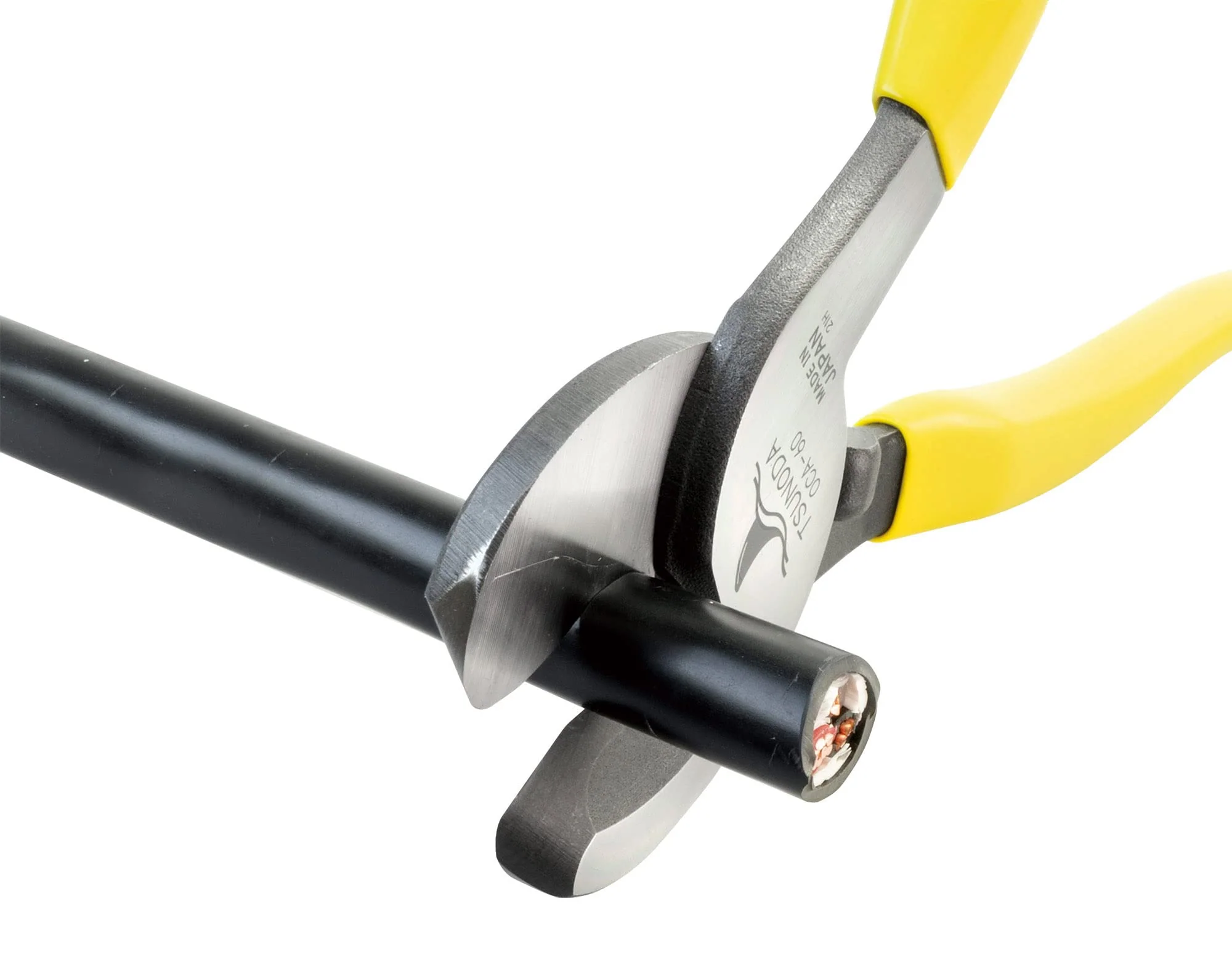 Tsunoda Yellow Shark 60 Cable Cutter  250mm — Copper IV up to 60sq (OCA-60) - Image 4