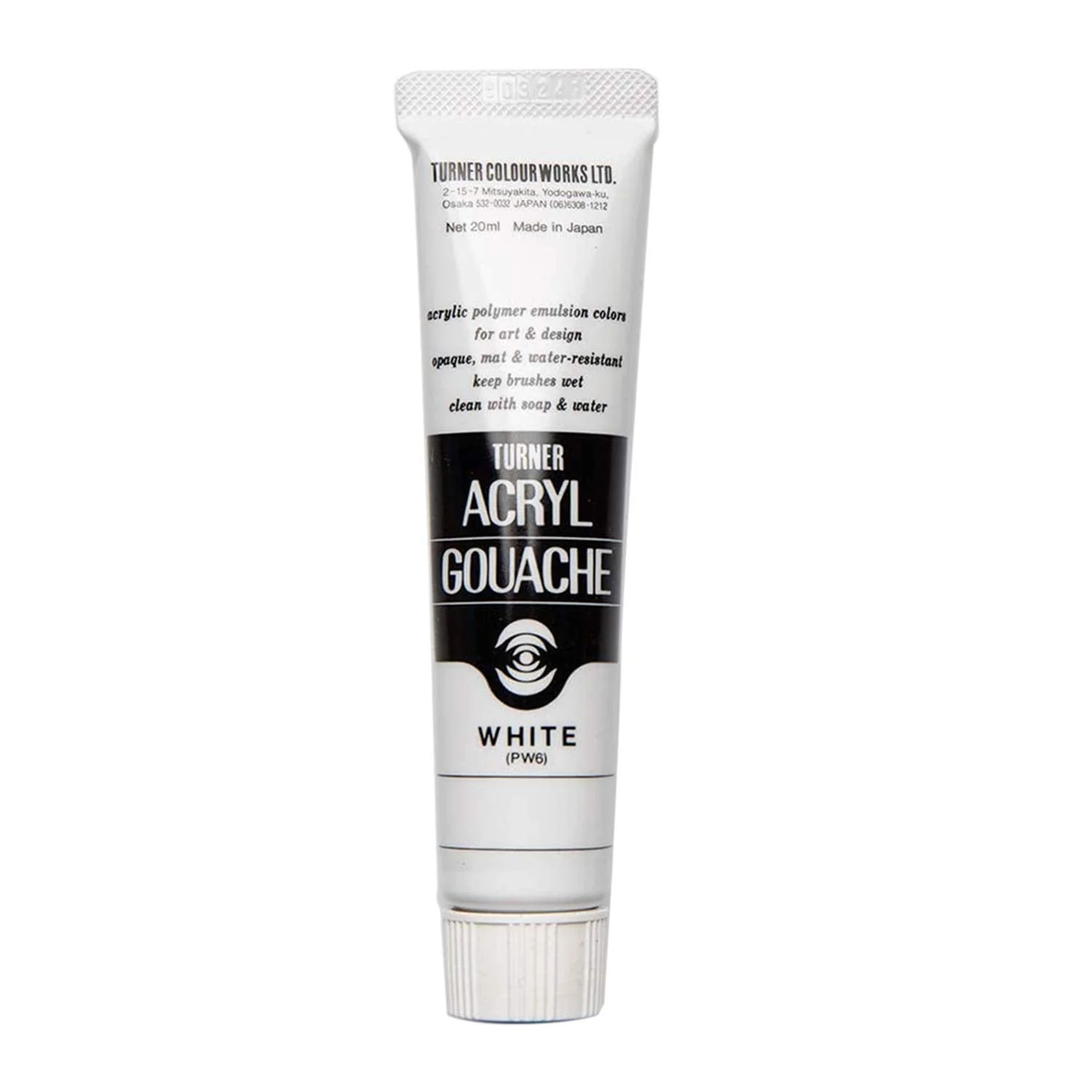Turner Acrylic Gouache Paint White AG020001 20ml