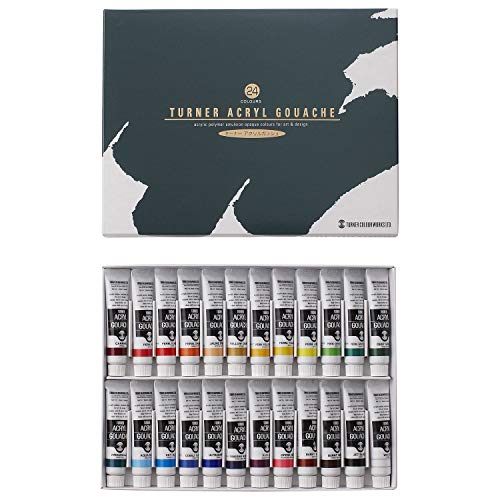 Turner Color Acrylic Gouache 24 Colors School Set AG24C 11ml