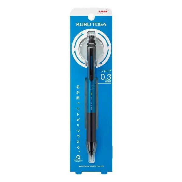MITSUBISHI PENCIL uni Kuru Toga KS 0.3mm Mechanical Pencil - Blue - Image 2
