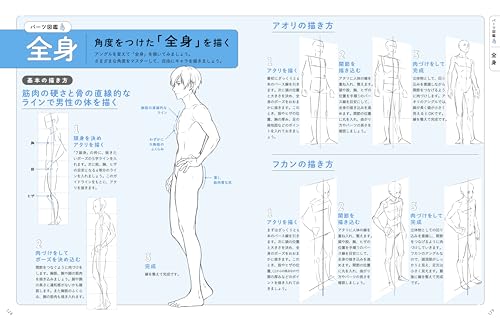 Useful for drawing! Boy Character Drawing and Parts Illustration Book - Image 5