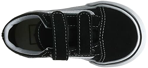 Vans Kids Old Skool V Unisex Shoe VN000VHE6BT1 Black True White 21 cm - Image 11