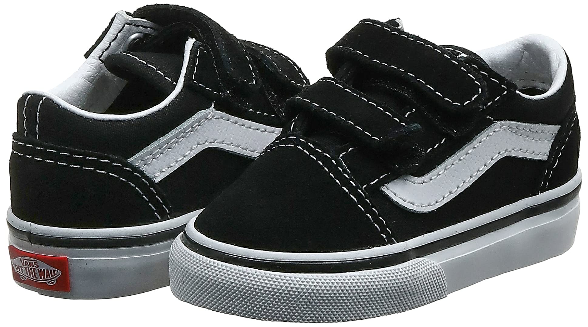 Vans Kids Old Skool V Unisex Shoe VN000VHE6BT1 Black True White 21 cm - Image 7
