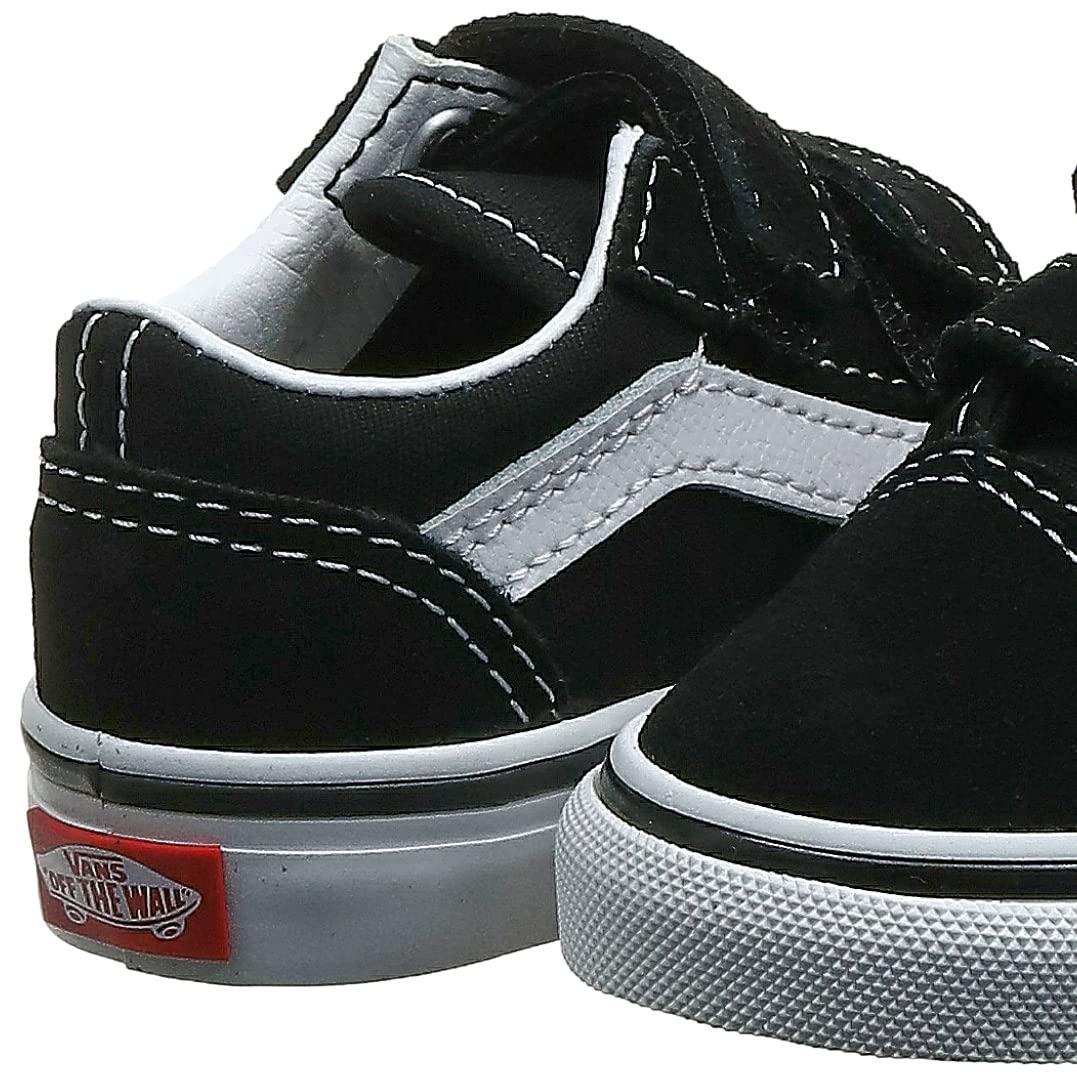 Vans Kids Old Skool V Unisex Shoe VN000VHE6BT1 Black True White 21 cm - Image 8