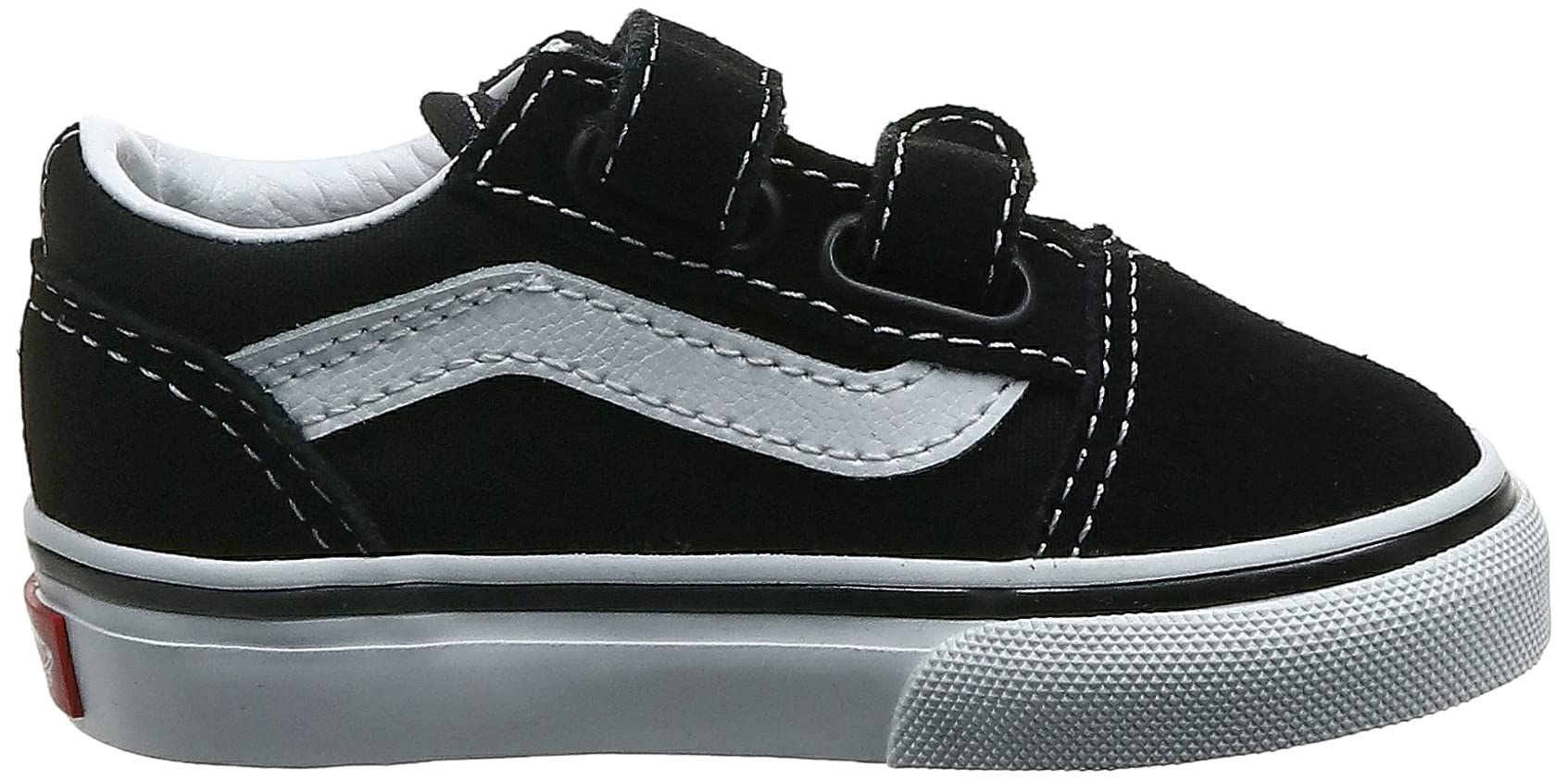 Vans Kids Old Skool V Unisex Shoe VN000VHE6BT1 Black True White 21 cm - Image 9