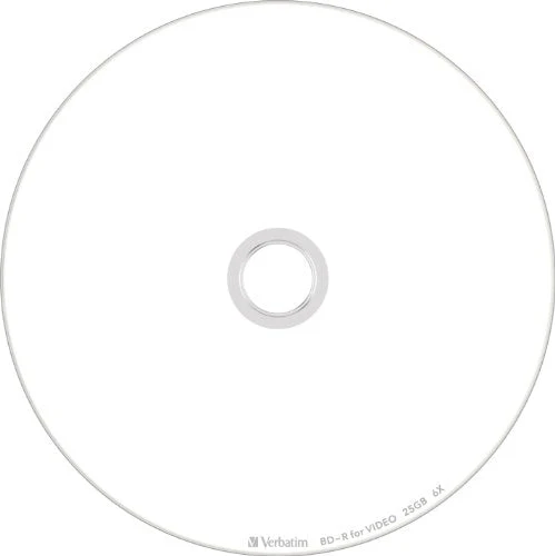 Verbatim Blu-ray Disc for Single Recording BD-R 25GB 50 Discs White Printable Single Sided Single Layer 1-6x VBR130RP50V4 - Image 2