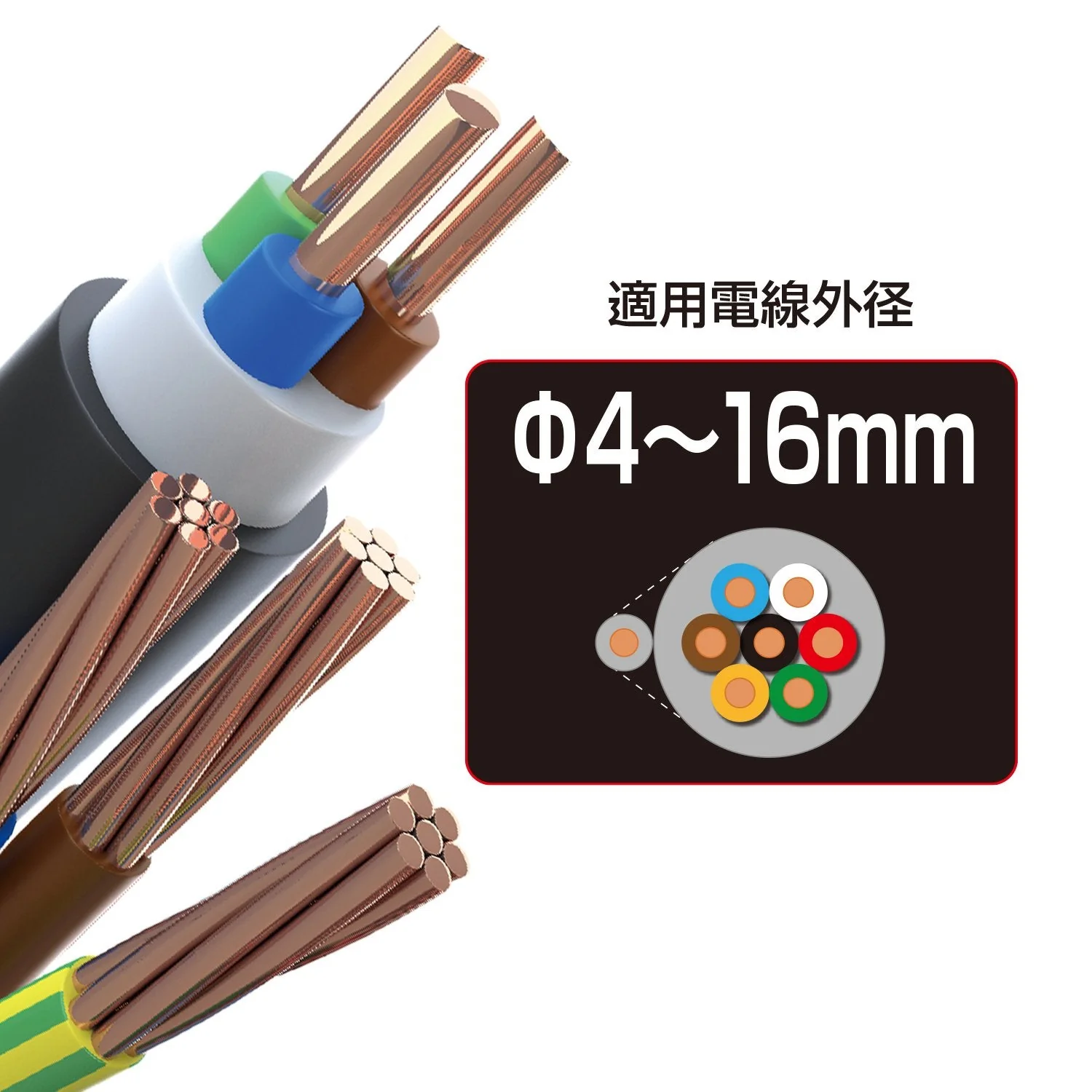 VESSEL Cable Stripper for 4–16 mm Sheathed Cable OD Model 3700KS - Image 3
