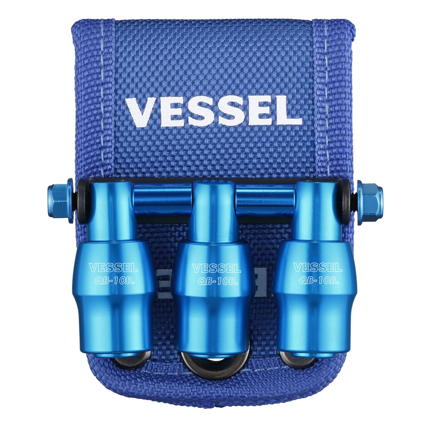 VESSEL Quick Catcher Triple Holder Limited Edition QB10B3BB Blue 3 Slots
