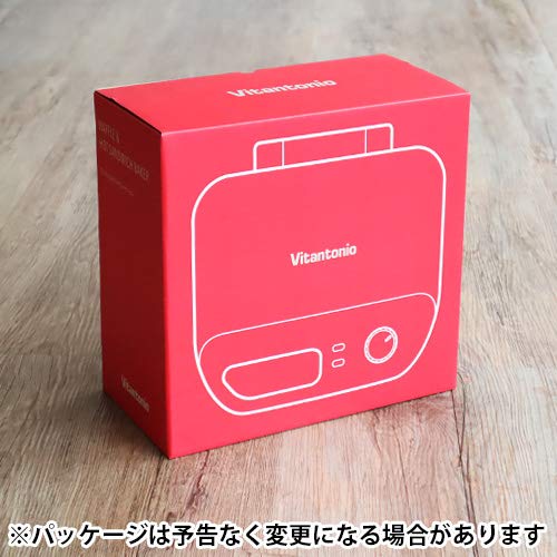 Vitantonio VWH-50-R Waffle & Hot Sandwich Bakers with 2 Baking Pans Red - Image 5