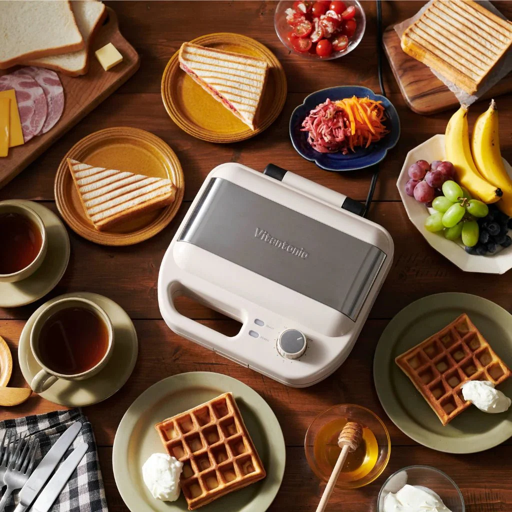 Vitantonio WAFFLE & HOT SANDWICH BAKER VWH-600 - Image 7