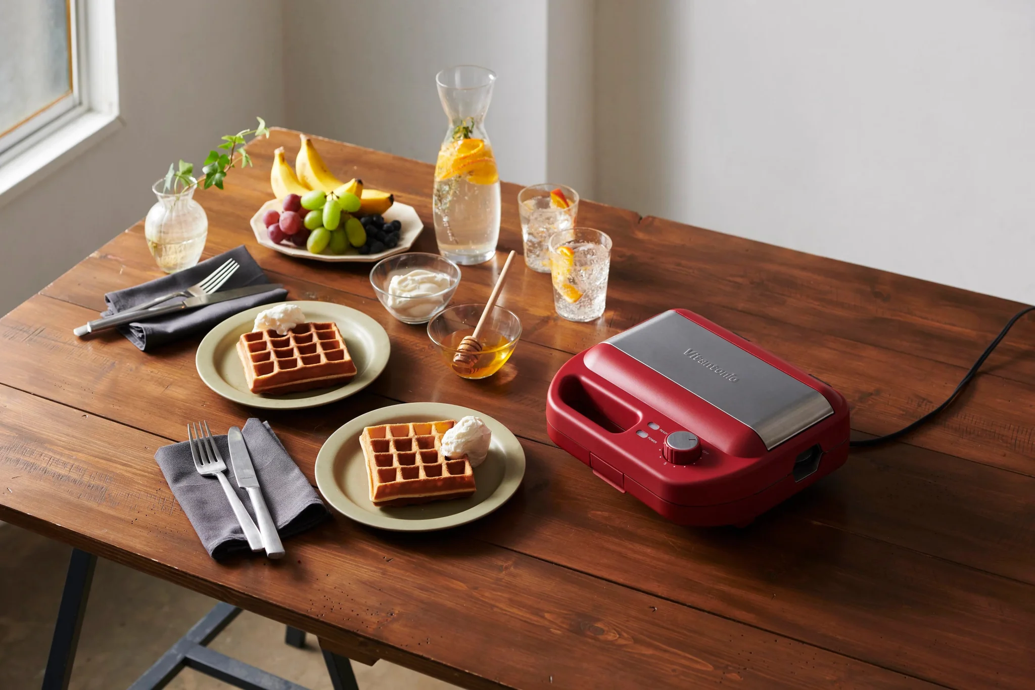 Vitantonio WAFFLE & HOT SANDWICH BAKER VWH-600 - Image 8