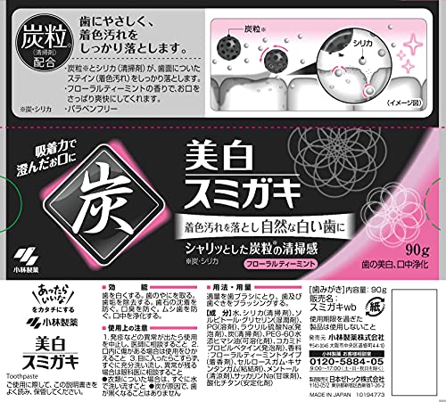 Kobayashi Sumigaki Charclean Charcoal Toothpaste 90g - Image 7