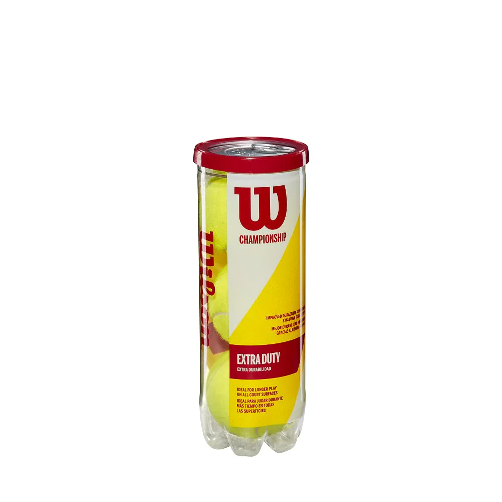 Wilson Championship Extra Duty Tennis Balls 12PK ITF Certified 3 Balls per Can - Image 3