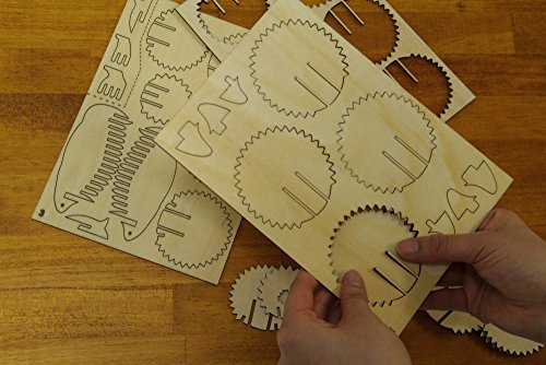 Azone ki-gu-mi Wooden Art 3D Puzzle Model Kit Dachshund - Image 3