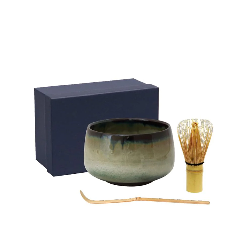 World Create Aika Hasami Ware Matcha Tea Set (3pcs) “Yoi” Approx  13 5×20×8 5cm