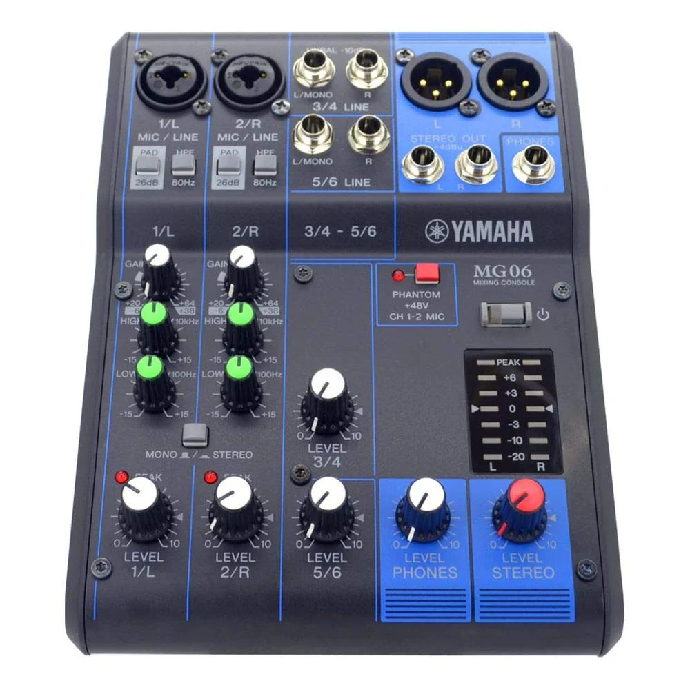 YAMAHA MG06 6-Input Compact Stereo Mixer - Image 7
