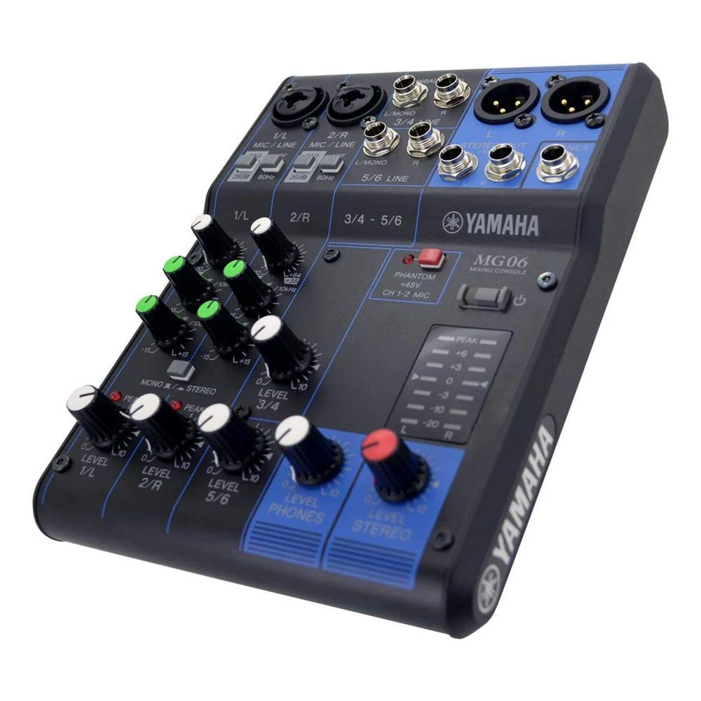 YAMAHA MG06 6-Input Compact Stereo Mixer - Image 8