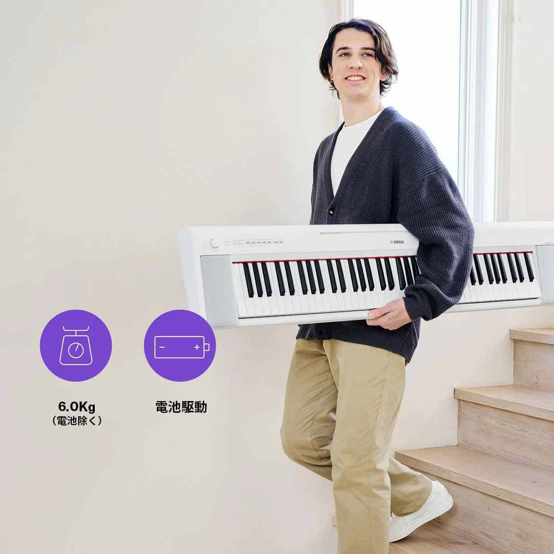 Yamaha Piaggero NP-35B 76-Key Touch-Sensitive Keyboard Black - Image 5