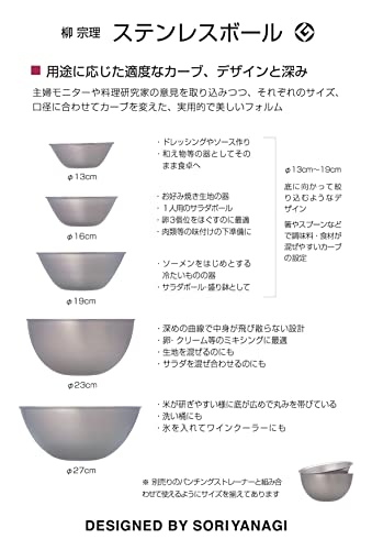 Yanagi Sori Japan-made stainless steel bowl 13cm - Image 7