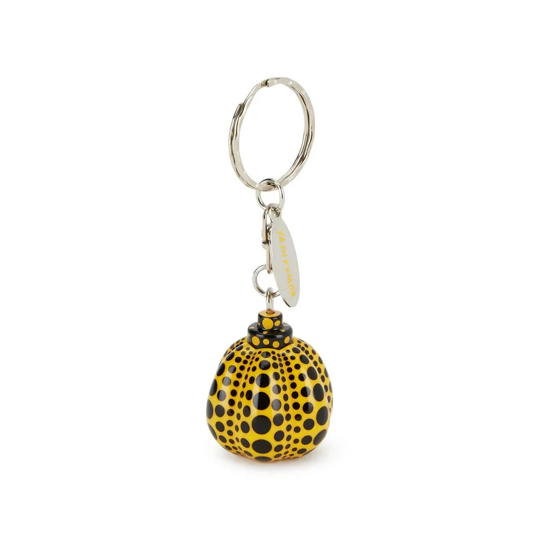 Yayoi Kusama Key Ring Pumpkin Yellow / Red Charm - Image 3