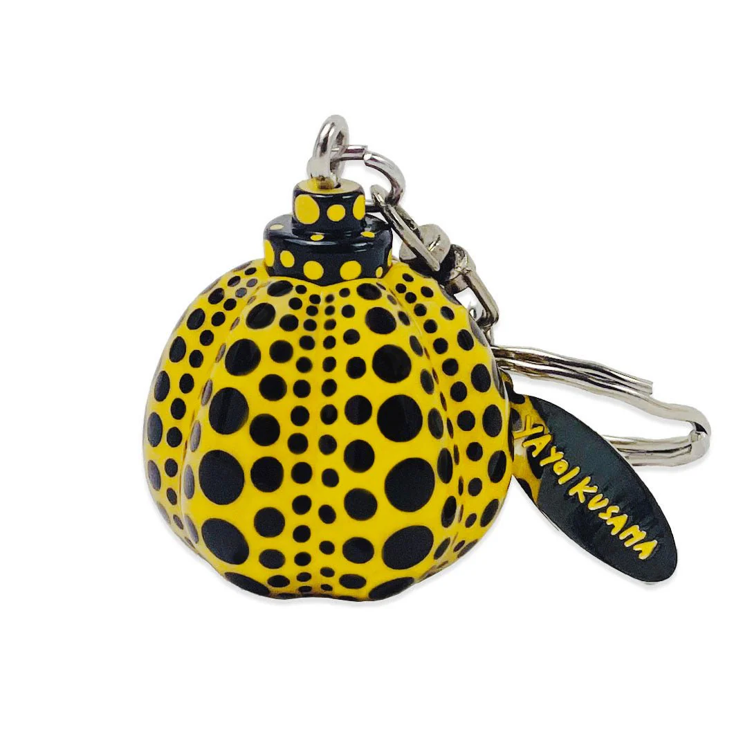 Yayoi Kusama Key Ring Pumpkin Yellow / Red Charm - Image 8