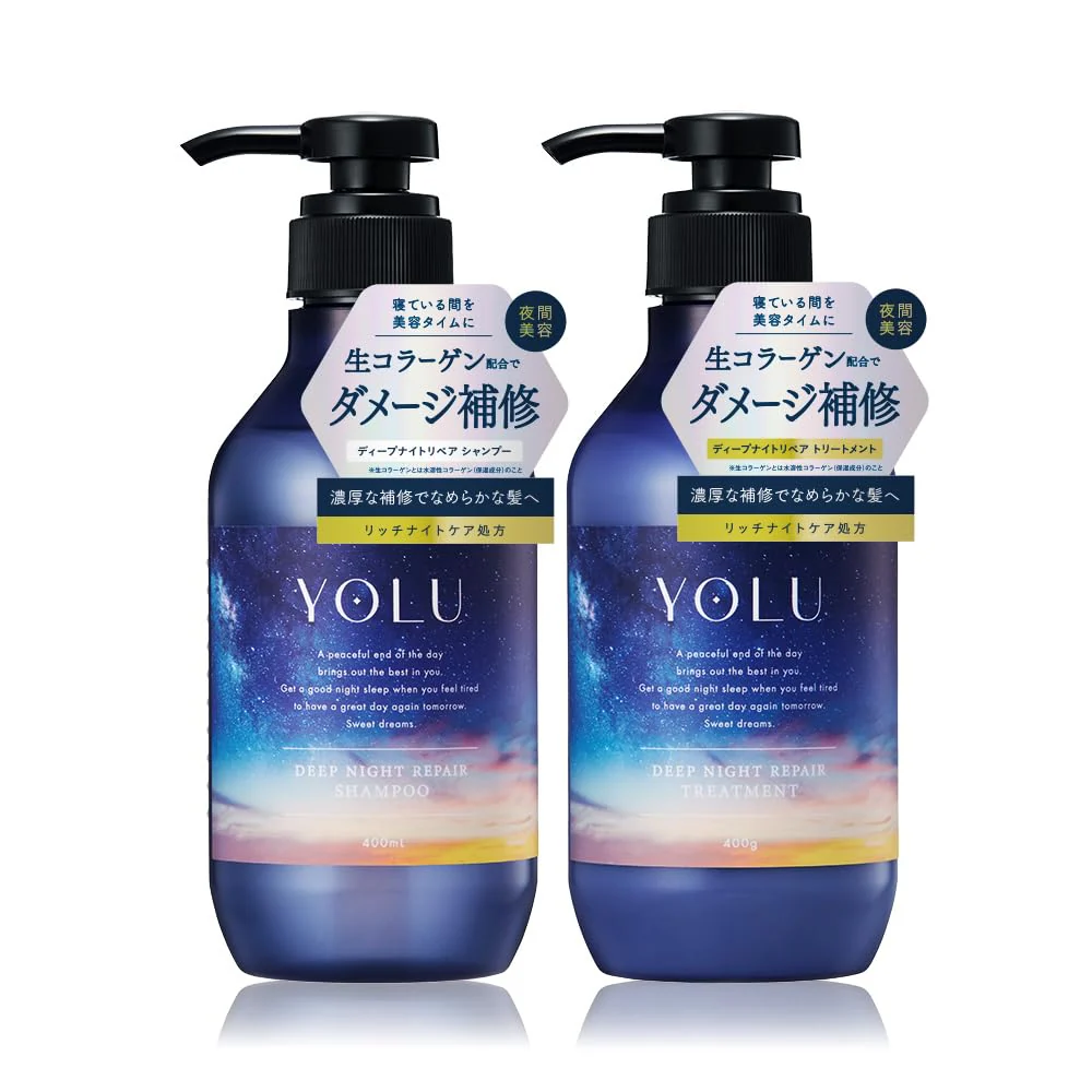 YOLU Shampoo & Treatment Set Deep Night Repair