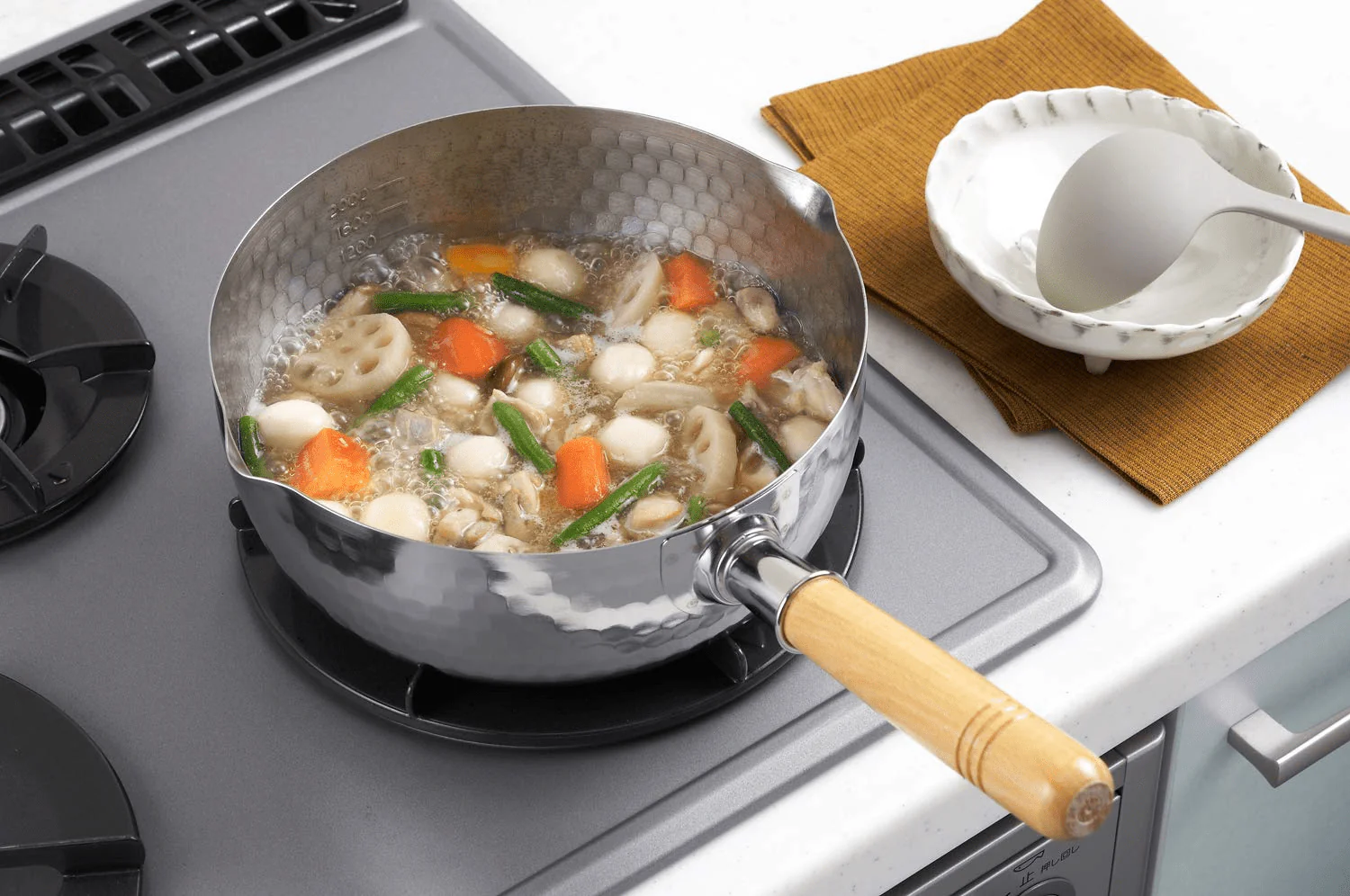 Yoshikawa stainless steel snowflake pan 22cm YH6754 - Image 4