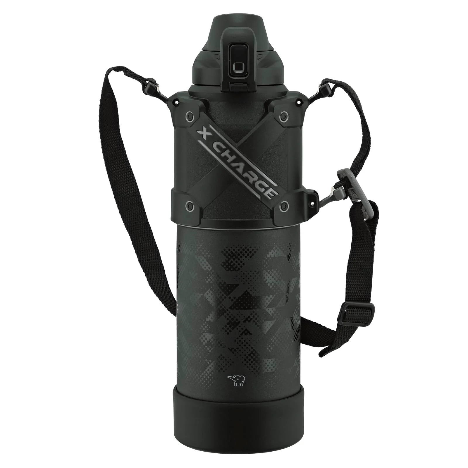 Zojirushi 1 5L Sports Bottle  Shock-Resistant  Easy-Clean  Keeps Cold (Black)