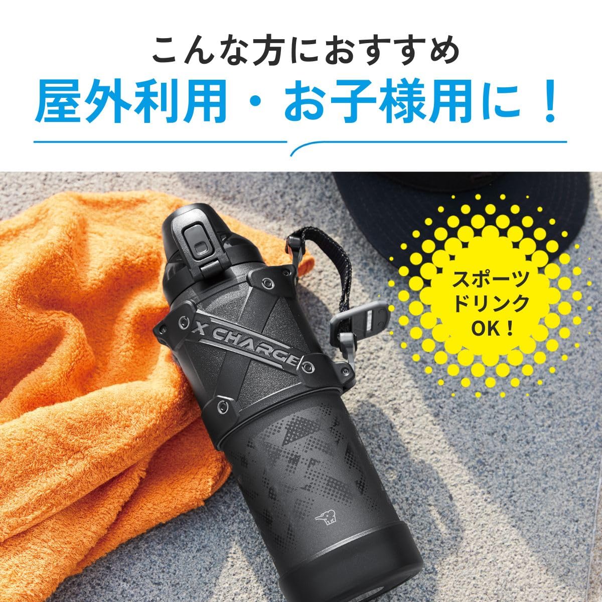 Zojirushi 1 5L Sports Bottle  Shock-Resistant  Easy-Clean  Keeps Cold (Black) - Image 4