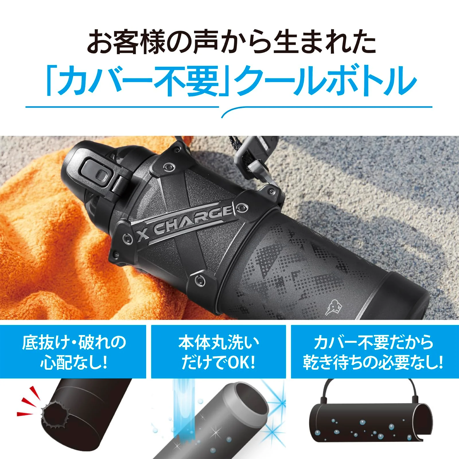 Zojirushi 1 5L Sports Bottle  Shock-Resistant  Easy-Clean  Keeps Cold (Black) - Image 7