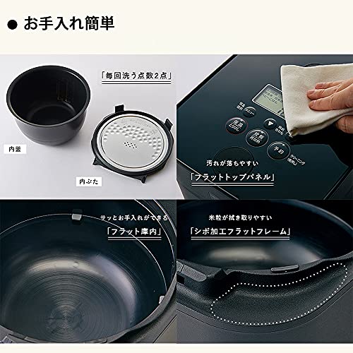 Zojirushi 5.5 cup induction rice cooker Black STAN. NW-SA10-BA 100V - Image 7