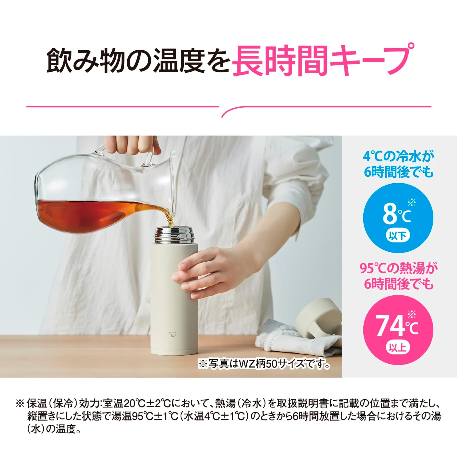 Zojirushi 650ml Insulated Screw Mug w/ Handle — Dishwasher-Safe Ecru - Image 4